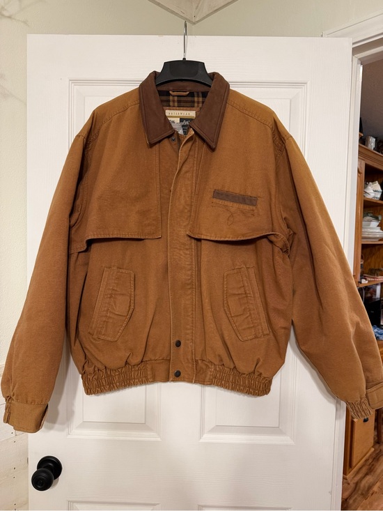 Wrangler Other - Vintage Wrangler Brown Canvas Field Jacket with Dark Collar